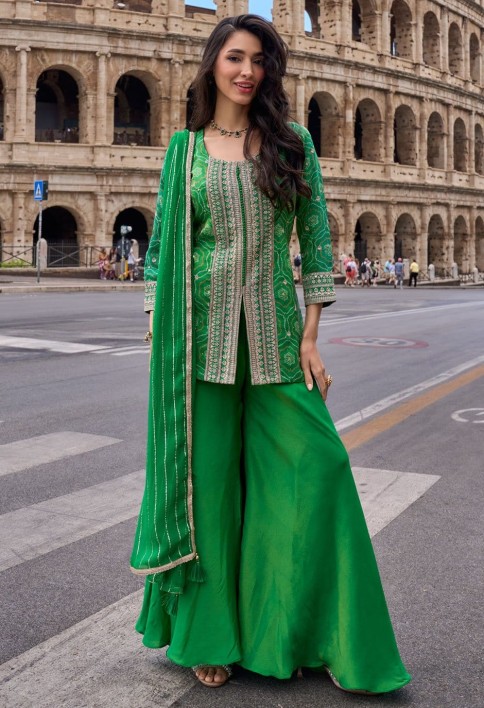 Mystical Silk Engagement Readymade Salwar Kameez